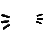 Kawaii Floating Kitten Whiskers