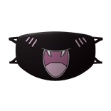 Kawaii Kitty Face Mask Black