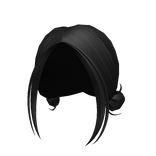 Kawaii Low Buns in Black