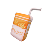 Kawaii Orange Drink