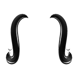 Kawaii Pigtail Extensions in Black