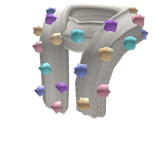 Kawaii Pom-Pom Scarf - White