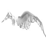 ⊱┊kawaii ruffled angel wings messy y2k