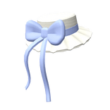 Kawaii Sunhat (White / Blue)