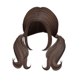 Kawaii Swirly Pigtails (Brown)