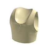 Kidcore Heart Buttons Tank Top in Pastel Yellow