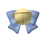 Kitty Bell Front Blue Bow