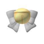 Kitty Bell Front White Bow