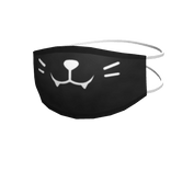 Kitty Face Mask in Black