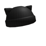 Kitty Knit Beanie (Black)