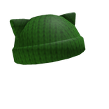 Kitty Knit Beanie (Green)