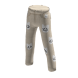 Kitty Pattern Pants Beige