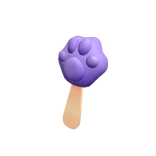 Kitty Paw Popsicle Purple