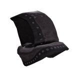 knight's hood with collar