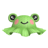 Knitted Cute Frog Hat
