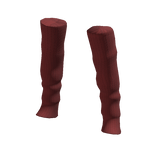 Knitted Leg Warmers Red