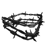 (L) 1.0 Black Barbed Wire Shoulder Bracelet