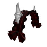 Lace Headband with Gargoyle Ears Red