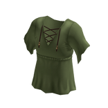 Lace-up T-Shirt - Olive