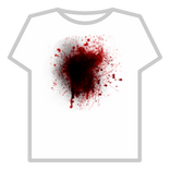 Large Bloody Blast Wound from Gun Bullet