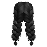 Large French Braids in Black