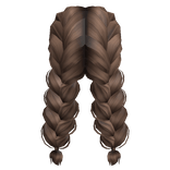 Large French Braids in Brown