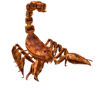 Large Orange Red Scorpion Shoulder Pet