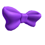 Large Purple Bow Tie