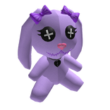 Lavender Gothic Voodoo Bunny Plushie