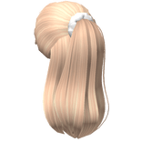 Layered Blonde Scrunchie Ponytail