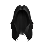 Layered Long Wolf Cut Black