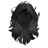 Layered Metal Mary Hair Black