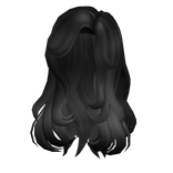 Layered Side Swept Hair in Black