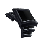 Left Black & Silver Paladin Pauldron Armor