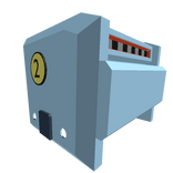 Left Blue Robot Sniper Shoulderpad