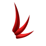 Left Crimson Shoulder Spikes