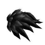 Left Dark Feathered Shoulder