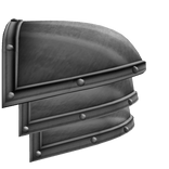 Left Steel Crusader Pauldron