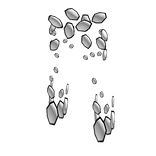 Light Black Fractured Platelegs