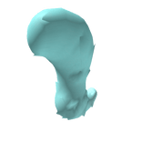 Light Blue Fluffy Cat Tail