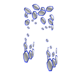Light Blue Fractured Platelegs