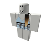 Light Blue Top with Plaid Skirt with Ombre ext