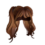 Light Brown Flowy Pigtails