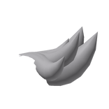 Light Grey Tuft of Hair