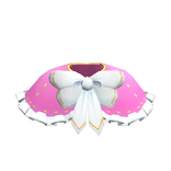 Light Magenta Holiday Coat with White & Gold Trim