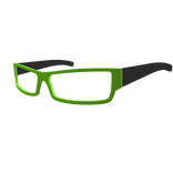 Lime Square Glasses