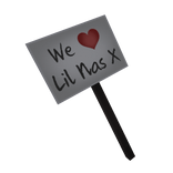 LNX Fan Sign - Lil Nas X