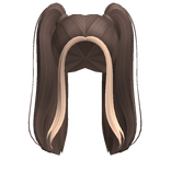 Long Blonde & Brown High Set Pigtails