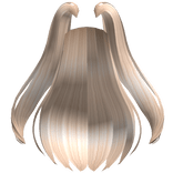 Long Hair Extensions w/ Pigtails in Blonde
