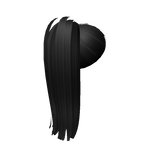 Long Sleek Full Pony in Black